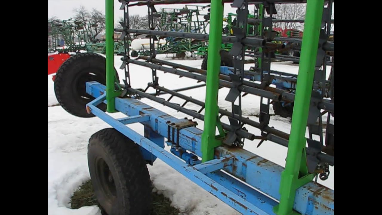 Шлейф борона Green Way 11,5 м через рік /  Flex Harrow Green Way 11.5 m in a year