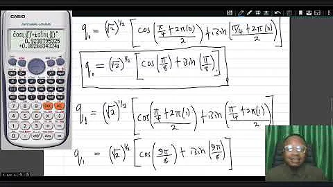 Worked examples on nth roots of complex numbers - MTH 202, Complex Numbers