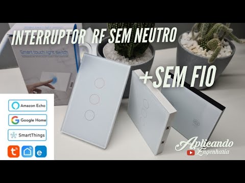 WiFi Smart Light Switch, RF433, sem fio neutro, fogo único, vida