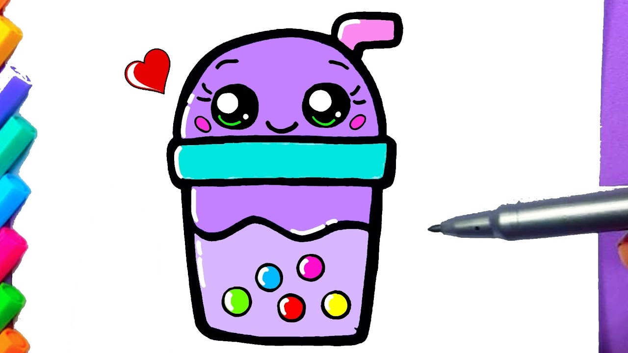 Como Desenhar Copo Milk Shake Fofo Kawaii Desenhos Kawaii Desenhos Para