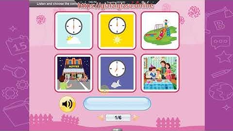 Theme 5 Time – Lesson 3   i-learn Smart Start 4 (https://gialaigiasu.online - Tiếng Anh lớp 4)