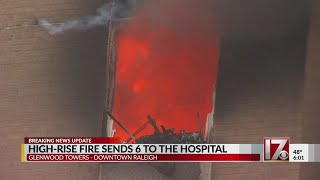 Residents talk about fire that damaged Raleigh high-rise apartments