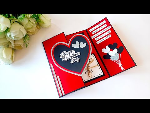 DIY-Valentine's Day Greeting Card for Boyfriend | Handmade Card for Valentine's Day | Tutorial