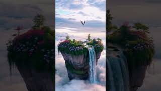 Floating Island of Serenity #nature #livewallpaper #footage #freefootage screenshot 1