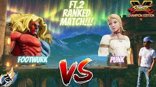 Footwurk Vs Punk  Ft.2 Ranked Match!!!  #sfv #streetfighter #rankedmatch Resimi