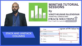 #minitab : How to #stack and #unstack #columns in #minitab