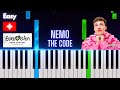 Nemo  the code  switzerland eurovision 2024  easy piano tutorial  chorus