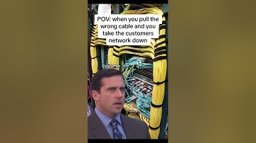 when you pull the wrong cable and you take the customers network down #workmemes #networkengineer