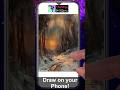 Learn drawing on phone, Snow #63 Paintology app #shorts #shortsvideo #digitaldrawing #arts #drawing