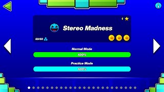 Stereo Madness All 3 Coins Geometry Dash 2 207