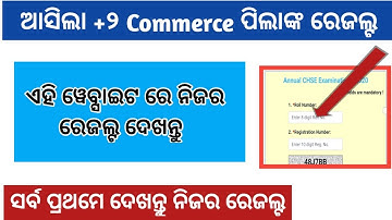 +2 Commerce Result 2020 | +2 Commerce Result | Chse Commerce Result 2020 | How To Check +2 Result