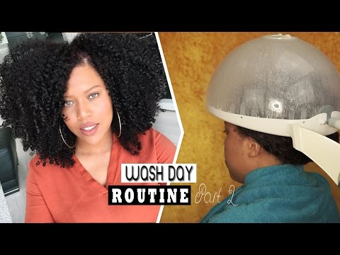 DEEP CONDITIONING & STEAMING - My Sunday Natural Hair Routine Part. 2 // Samantha Pollack