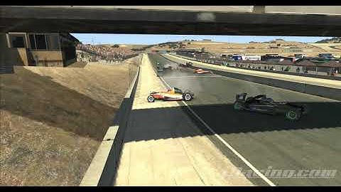 Start Line Crash Formula Renault 2.0 Laguna Seca Iracing