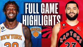 Game Recap: Knicks 112, Raptors 108