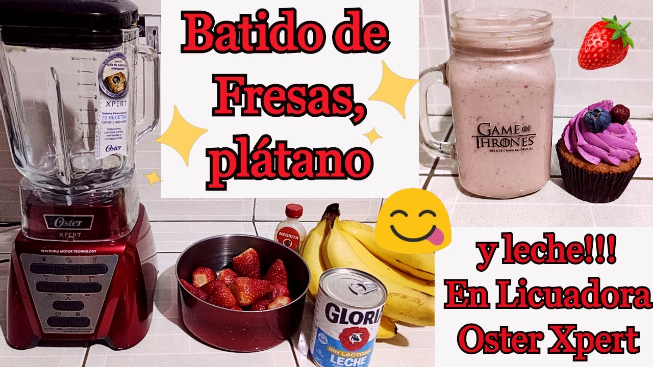 Batido de platano y leche