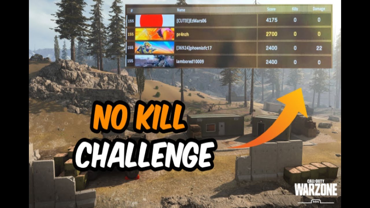 NO KILLS in the Cod WARZONE Challenge!! FUNNY MOMENTS!! - YouTube