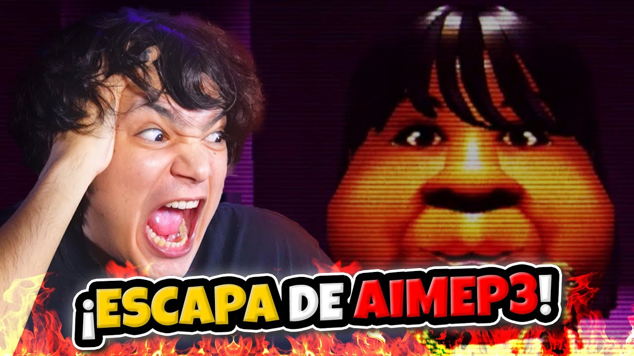 ¡TENGO que ESCAPAR de AIMEP3!😱🖐🏻 | ROBLOX