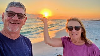 Resort beach camping at a Florida Panhandle State Park