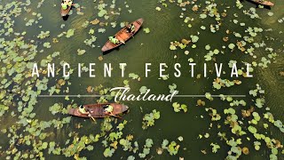 Drone over ancient city festival | Ayutthaya | Thailand | soft, soothing, relaxing & sleeping music