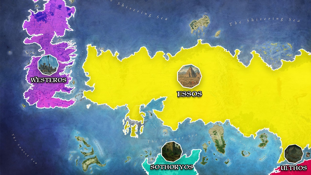 All 4 Continents in Game of Thrones Explained - YouTube