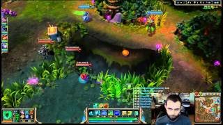 Midgame roaming thresh team triple kill