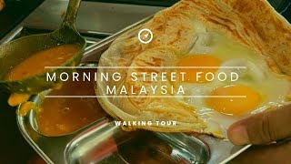 4K Breakfast Local Roti Canai Street Food Subang Jay - Malaysia