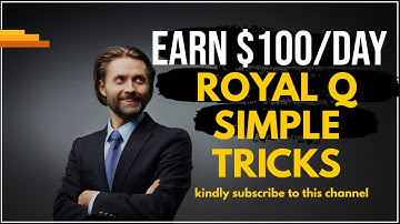Make Money Online -  Royal Q and Binance Set Up Video Tutorial - I Made $100 Every Day