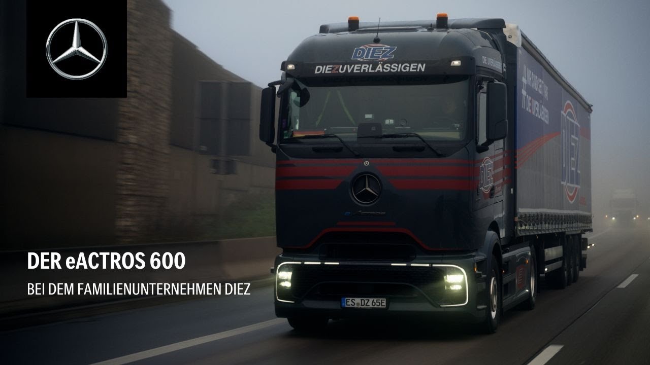 Der eActros 600 bei dem Familienunternehmen Diez