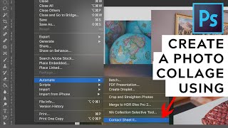 How to easily and quickly create a Photo Collage using the Contact Sheet II feature in Photoshop