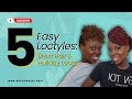 3 Easy Locstyles For Short Hair  &amp; 2  Easy Holiday Locstyles | How To Style Sisterlocks | Microlocs