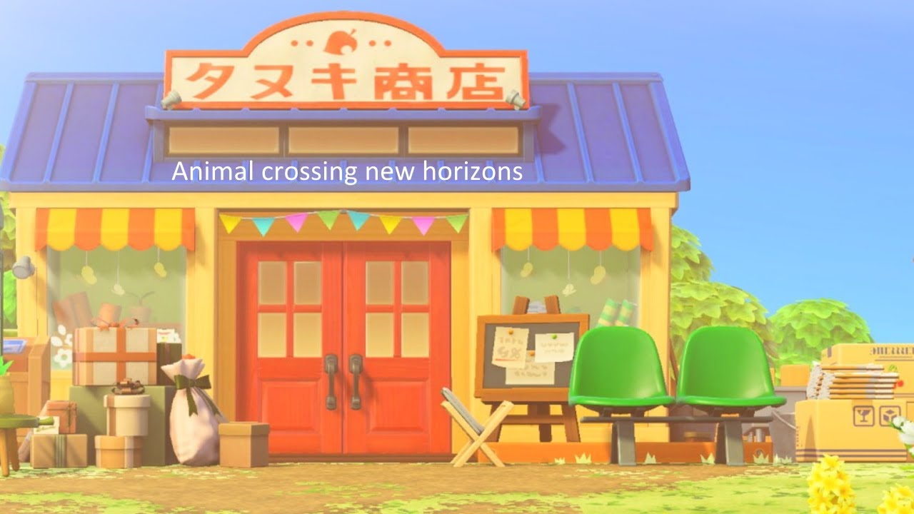 あつ森】島クリエイト 案内所の横に自然豊かなタヌキ商店を作る