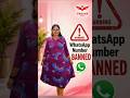 Watsapp Banned 🚫🚫🚫🚫 #watsapp #kurtis #onlineshopping #varsha #subscribe #viral #video #cotton #aline