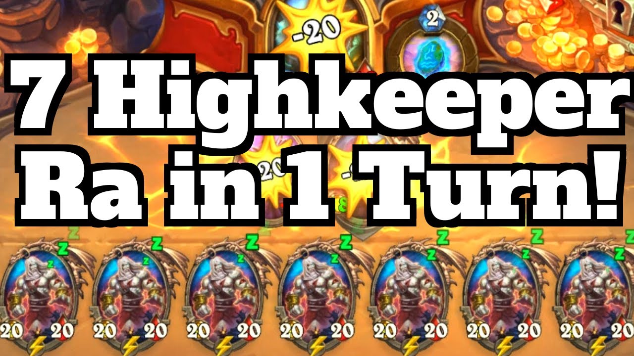 7 Highkeeper Ra is EASY Now?!?! Questline Shaman OTK Combo! | Hearthstone