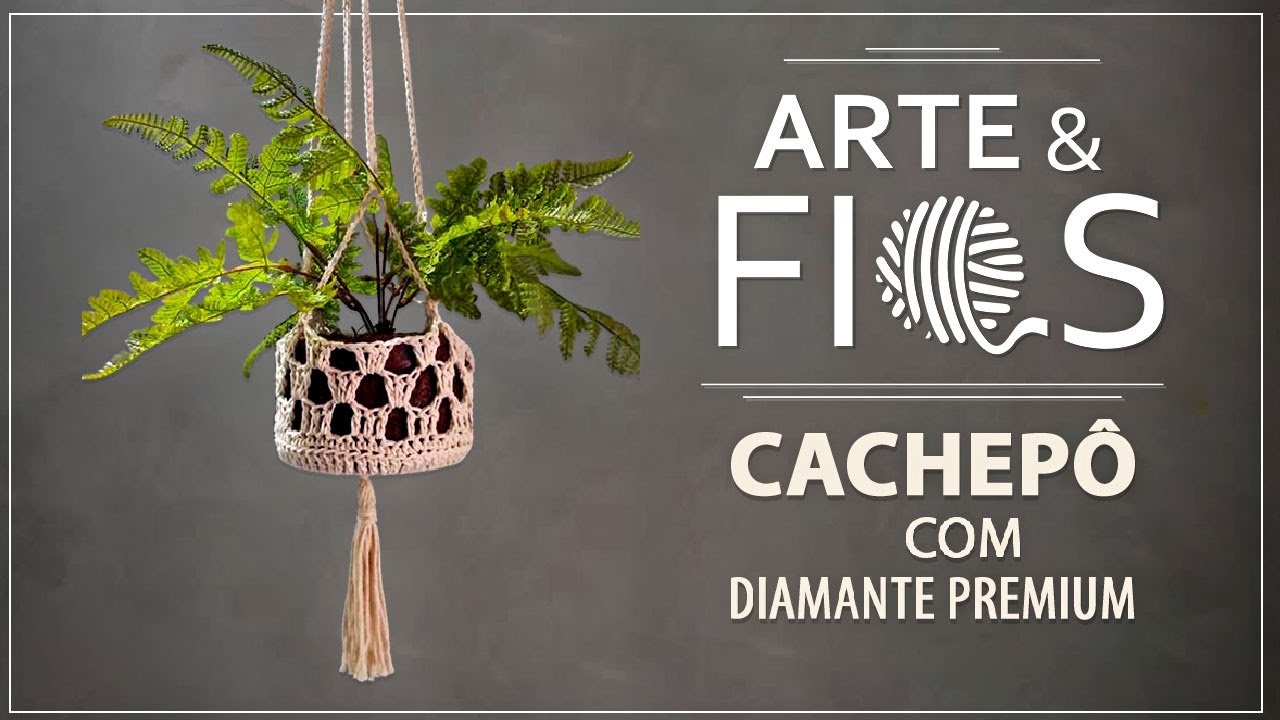 Arte & Fios - Cachepô com Diamante Premium