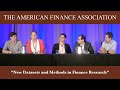 New Datasets and Methods in Finance Research