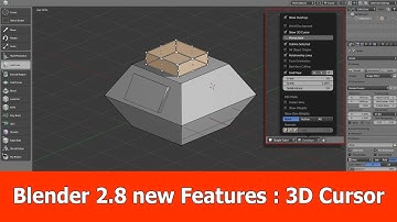 Blender 2.8 new Features : 3D Cursor