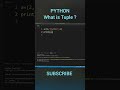Python || What is Tuple || Hindi || #python #tuple #hindi #shorts
