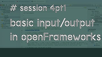 openFrameworks creative coding: Basic input and output pt1