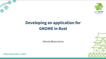 Developing an application for GNOME in Rust