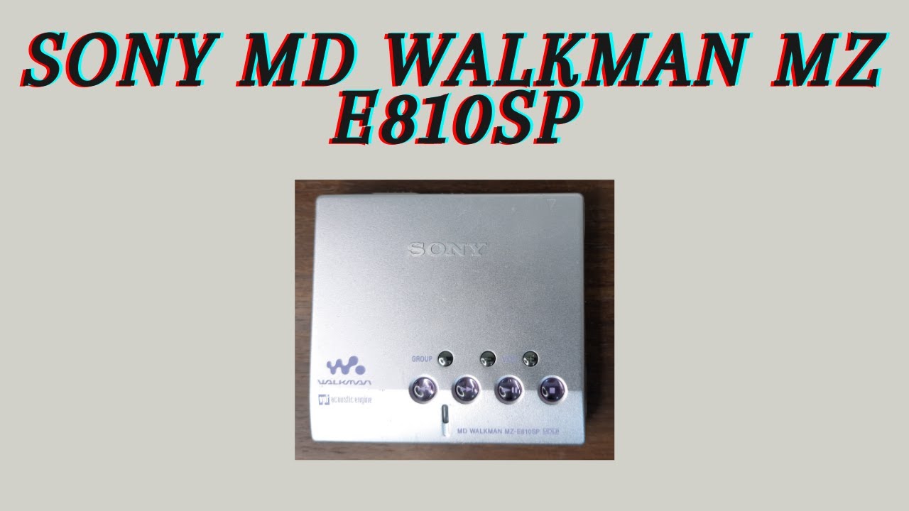 Sony MD Walkman MZ E810SP Mini Disc Player How To Use Price And