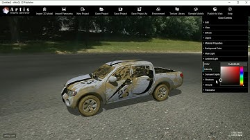 ArtisGL 3D Publisher - import model, change texture and publish