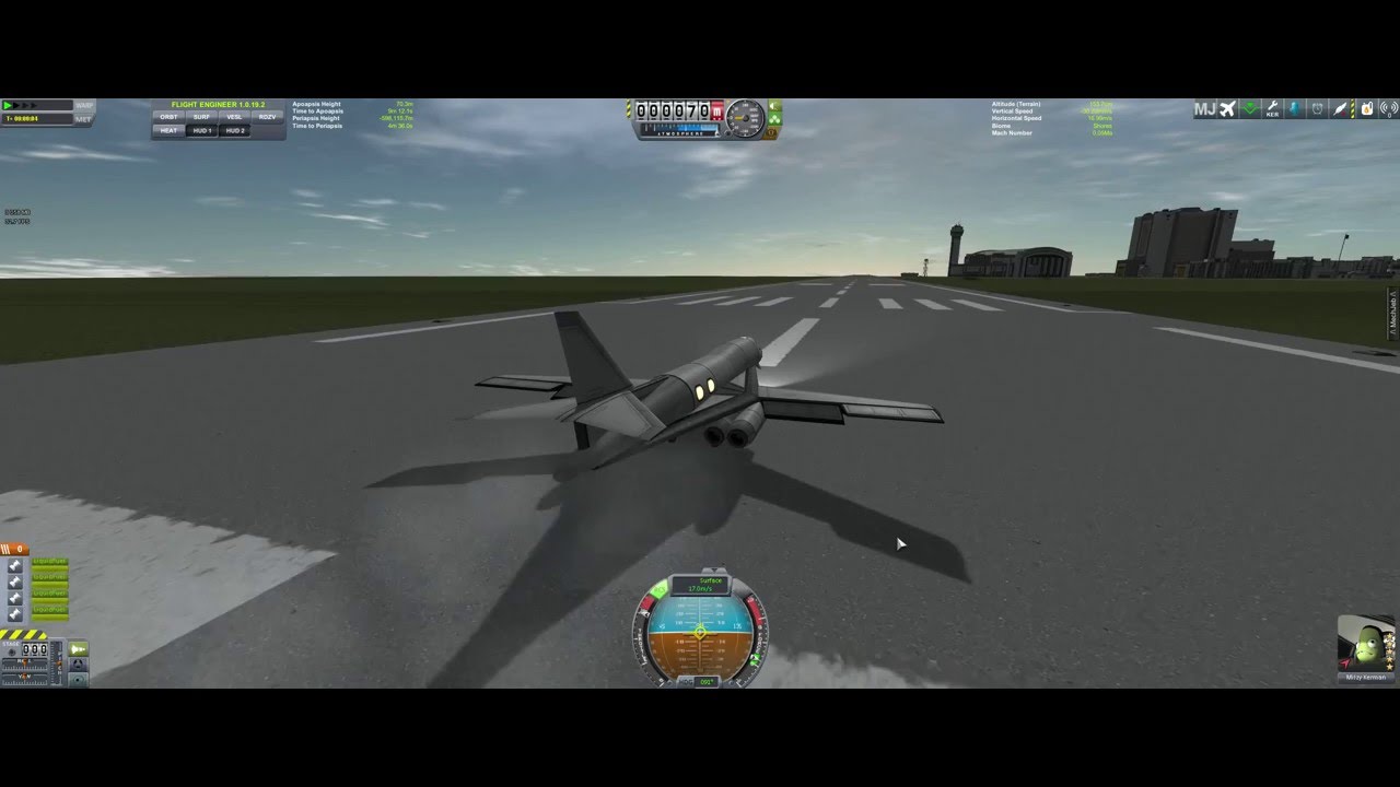 [KSP 1.0.5] Takeoff no SAS with A-5 Jouster (Stock)