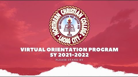 Virtual Orientation Program SY 2021-2022