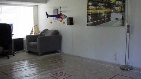 Learning how to fly a RC Helicopter, Practice Session 16 (Hover - Side in orientation)