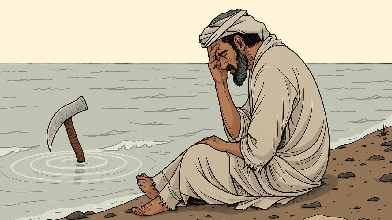 #قصة الرجل الفقير الذي سقطت فأسه في النهر، فعاد بشيء غير متوقّع غيّر حياته للأبد | قصة ستغير حياتك