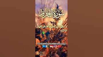 سورة التحريم آية ٦ | ﴿ يا أيها الذين آمنوا قوا أنفسكم وأهليكم نارا ﴾ | Surah At tahrim Ayat 6