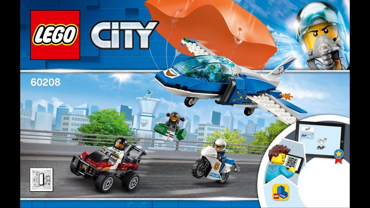 LEGO 60208 Sky Police Parachute Arrest 2019 Instruction Part 1 LEGO CITY POLICE