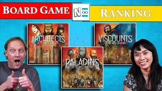 Architects Vs Paladins Vs Viscounts - Ranking the West Kingdom Board Games