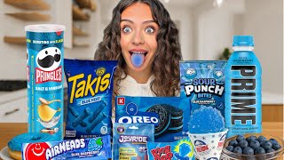 Download Lagu PRYMRR ONLY EATING BLUE FOODS FOR 24 HOURS! MP3