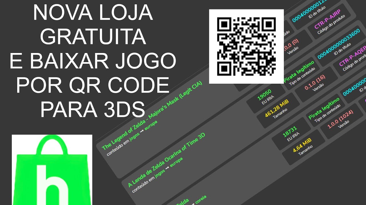 NINTENDO 3DS - COMO BAIXAR E INSTALAR JOGOS POR QR CODE 